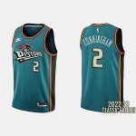 Maillot de Basket #2 Cunningham Detroit Pistons 2022-23 Classic Edition Teal